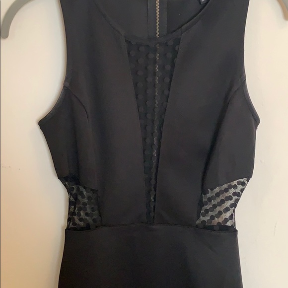 Black Cocktail Dress with Sheer Inserts! 🥂 - Picture 2 of 3